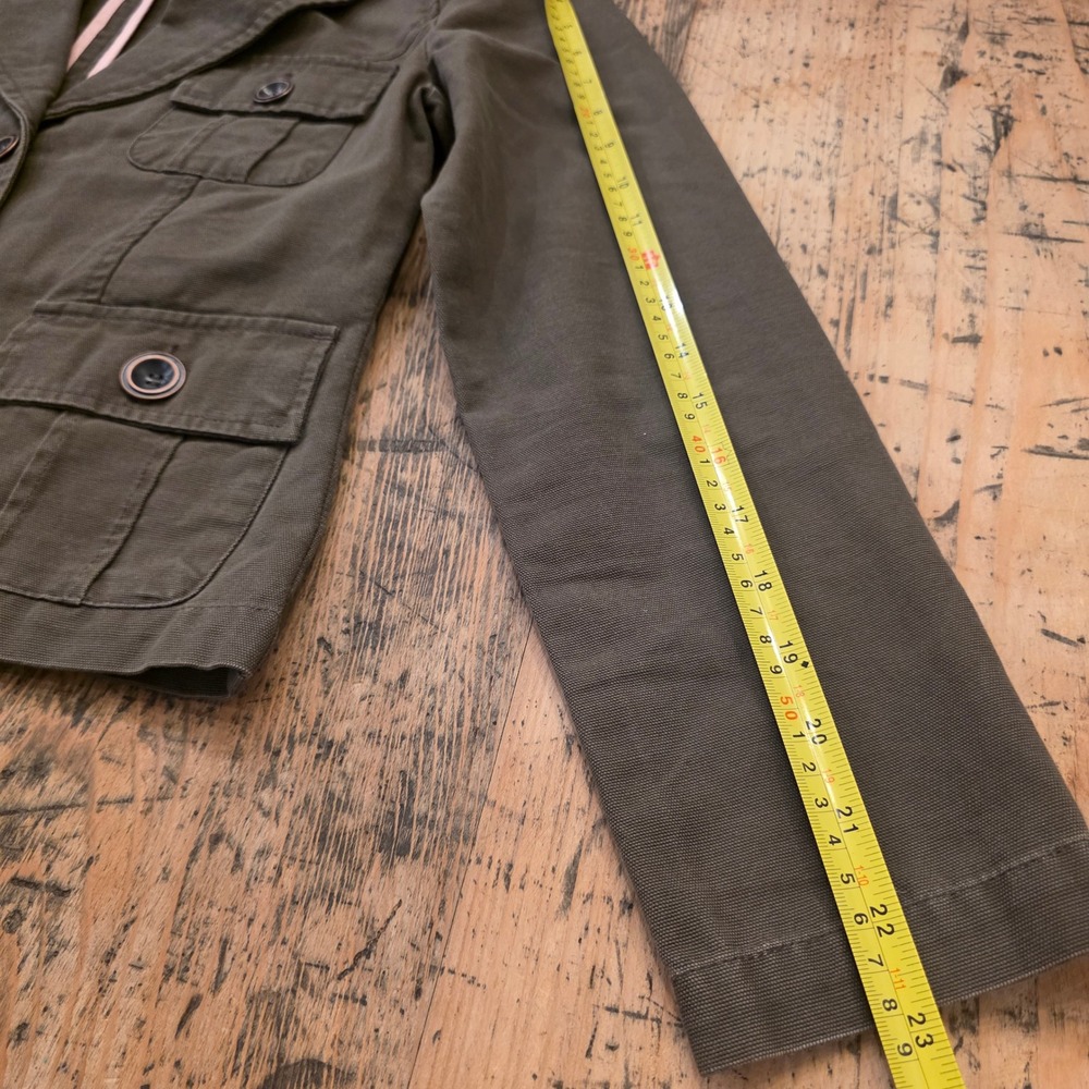 STAR JEANS Y2K Military-Inspired Jacket‎ Sz S Cargo Blazer Grunge Streetwear - Picture 7 of 7